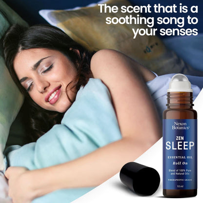 Zen Sleep Essential Oil Roll On 10ml - Roll On Sleep Essential Oil - Roll On Essential Oils Sleep - Serenity Nexon Botanics