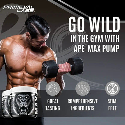 Primeval Labs ApeSh*t Max Pump Premium Pre-Workout | Muscle Pump & Vascularity Primeval Labs