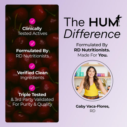 Hum Nutrition Dream Team Magnesium Bisglycinate Powder, L Theanine & Tart Cherry Magnesium Supplement Drink Mix, Support Rest, Relaxation & Sleep Routine, Gluten Free, Vegan, Cherry Lemon, 30 Servings HUMBuy Supplements Australia