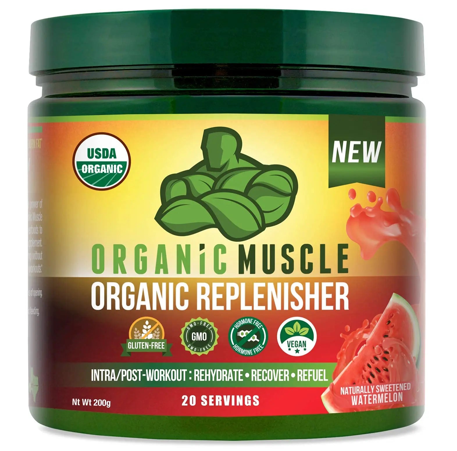 Organic Muscle Bundle - Pre-Workout Powder for Energy (Passionfruit Guava) + Replenisher Organic Muscle