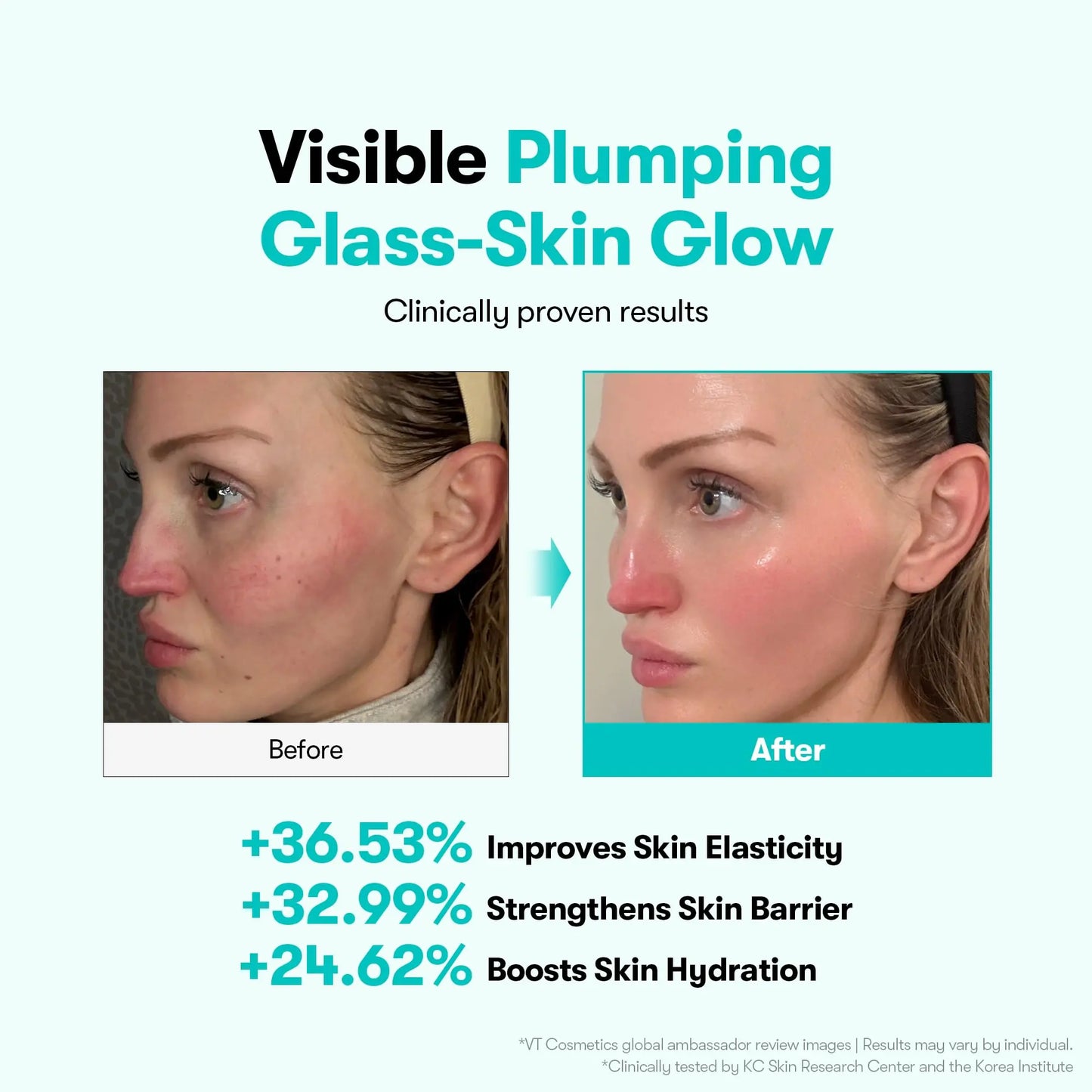 VT COSMETICS PDRN 100 Essence, Intensive Glow Serum, 100,000ppm Vegan PDRN, Skin Restoration & Plumping, Hydrating & Moisturizing VT COSMETICS