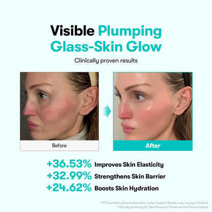 VT COSMETICS PDRN 100 Essence, Intensive Glow Serum, 100,000ppm Vegan PDRN, Skin Restoration & Plumping, Hydrating & Moisturizing VT COSMETICS