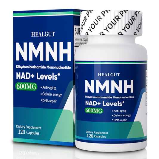 Pure NMNH(NMN Supplement Alternative)(Dihydronicotinamide Mononucleotide)for Women with Skin Aging 600mg: NAD Supplement for Anti-Aging Breakthrough - Boost NAD+ levels Liposome Capsules 120 Servings HEALGUTBuy Supplements Australia