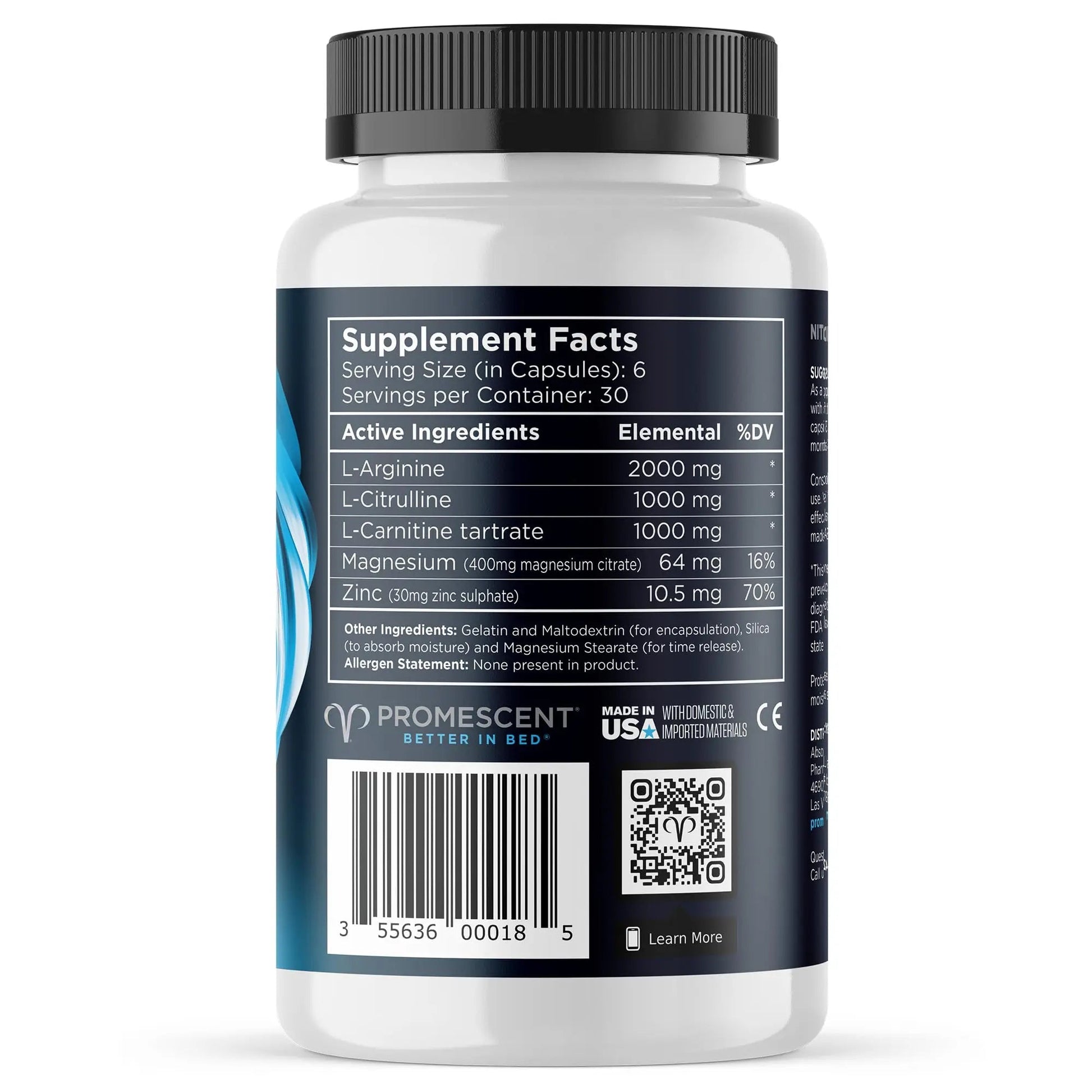 Promescent VitaFLUX Nitric Oxide Supplements for Men, Fast Acting Male Enhancing Pills for Stamina, Size & Performance, L-Arginine L-Citrulline L-Carnitine (30 Servings) Promescent buy supplements Au
