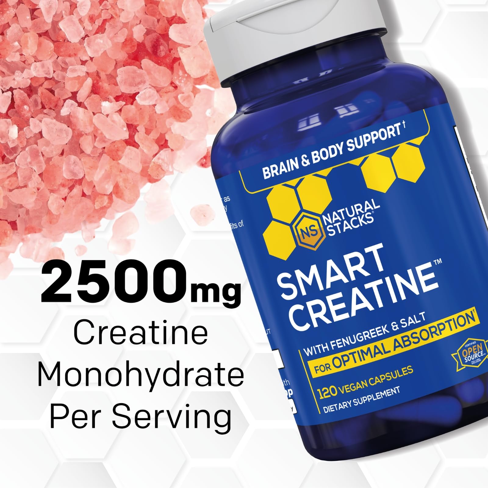 NATURAL STACKS Creatine Monohydrate & Magtech Hydrate Bundle - 2500mg Creatine + 200mg Elemental Magnesium Per Serving - Supports Hydration, Brain Health & Endurance - 44 Total Servings NATURAL STACKSBuy Supplements Australia
