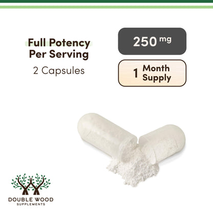 Double Wood Supplements NMN (Nicotinamide Mononucleotide) 250mg, 60 Capsules - 30 Servings, Gluten Free Double Wood SupplementsBuy Supplements Australia