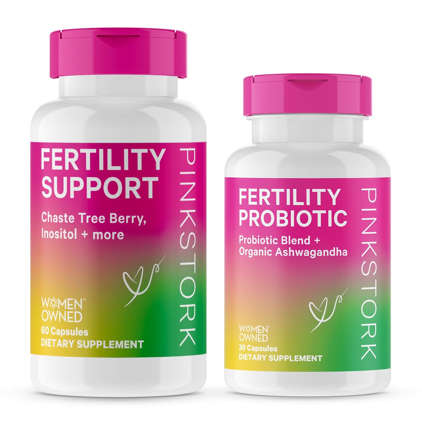 Pink Stork Fertility Supplement for Women and Probiotics for Conception, Support Hormone Balance Pink Stork