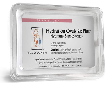 Bezwecken – Hydration Ovals 2x Plus DHEA – 16 Extra Strength Oval Suppositories Bezwecken