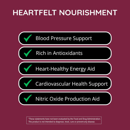 Organic Beet Root Capsules [1,300mg Superfood] - Blood Pressure Support Supplements Happy Healthy Hippie