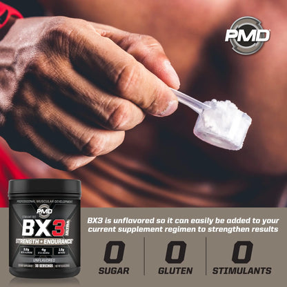 PMD Sports BX3 Ultra Muscle-Building Powder – Beta-Alanine, BCAAs, Betaine Anhydrous PMD
