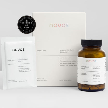 Novos Boost NMN - Contains 250 mg of High-Purity NMN, 60 Capsules, Supports Cellular Repair and DNA Protection, Boosts NAD+ NovosBuy Supplements Australia