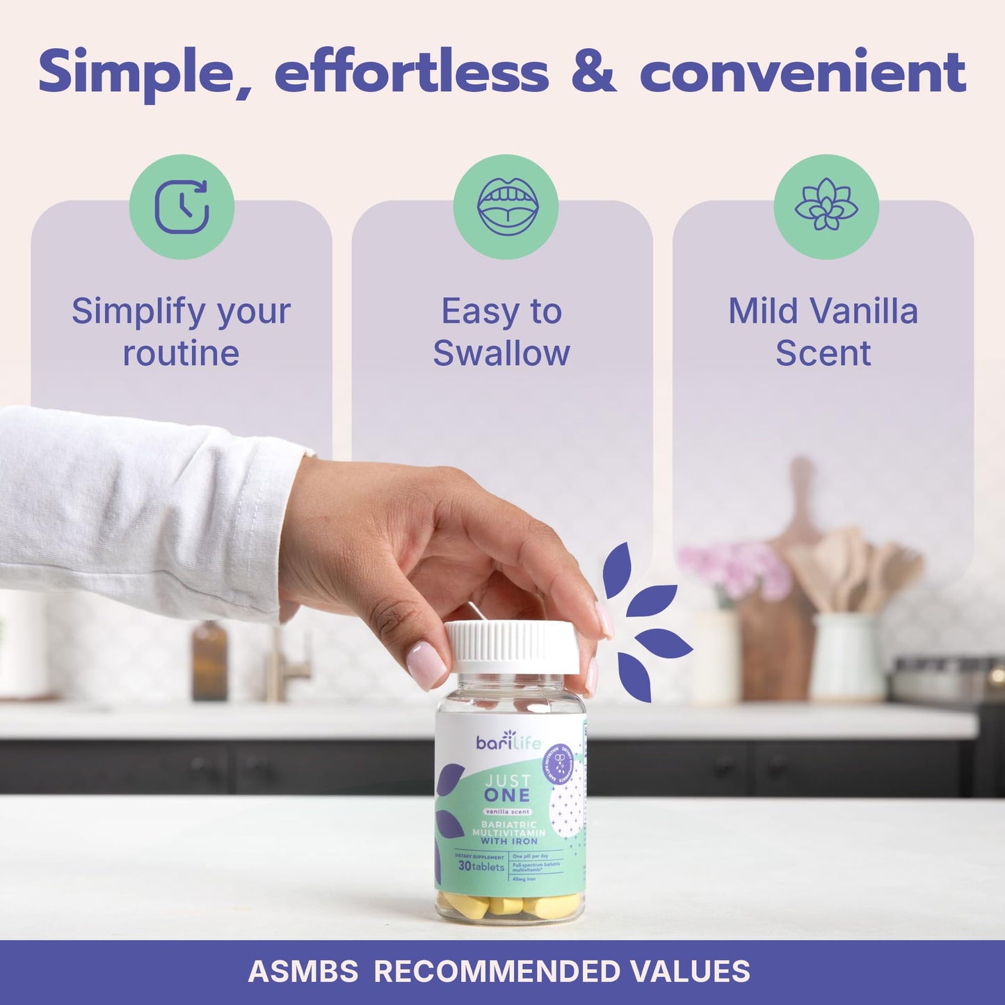 Just One - Once Daily Bariatric Multivitamin with Iron (30)