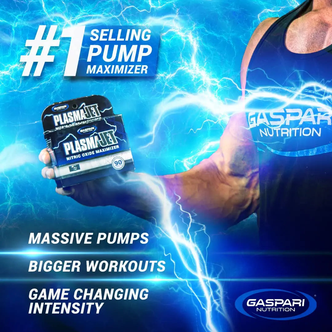 Gaspari Nutrition PlasmaJet, Legendary N.O. Nitric Oxide Maximizer, Increased Lean Mass Gaspari Nutrition
