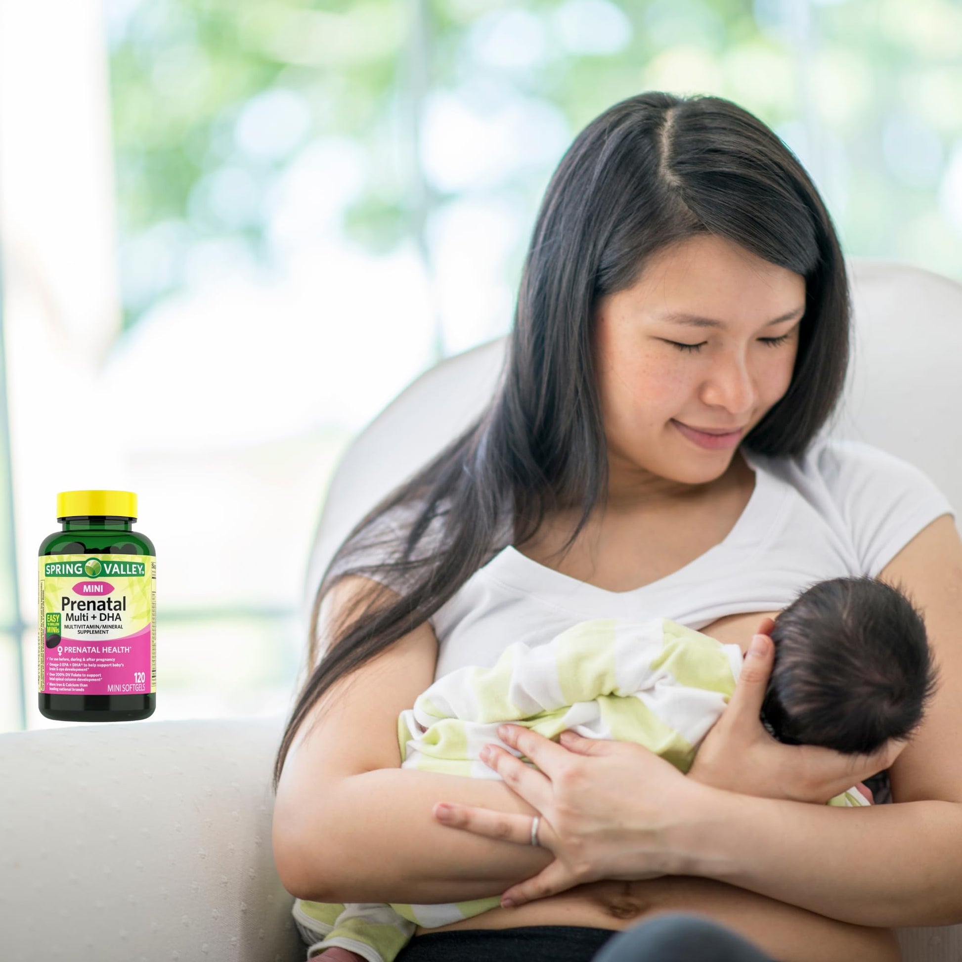 Mark & Lola's Spring Valley Mini prenatal Vitamin Multi + DHA; Mini Softgels Vitamins Mark and Lola's