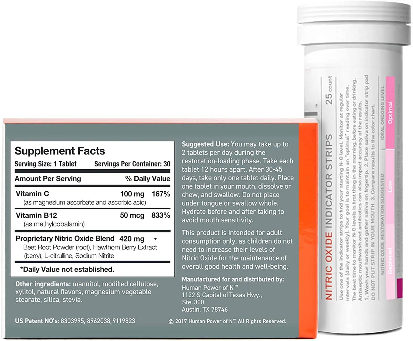 humanN Neo40 Daily & Nitric Oxide Indicator Strips humanN