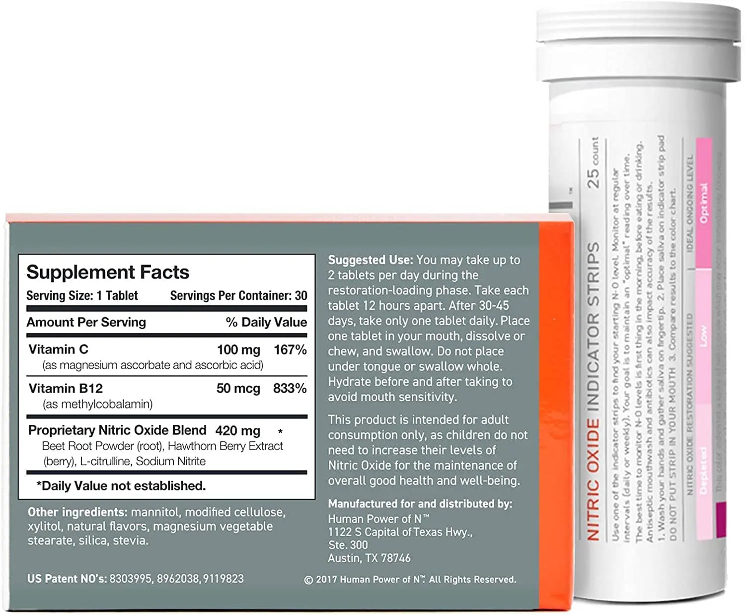 humanN Neo40 Daily & Nitric Oxide Indicator Strips humanN