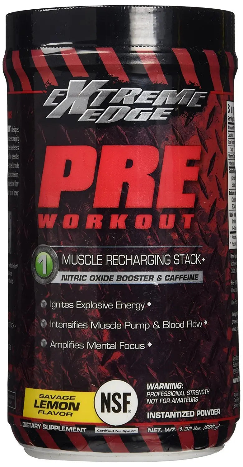 Bluebonnet Nutrition Extreme Edge Pre workout, Muscle Recharging Formula, Increases Bluebonnet