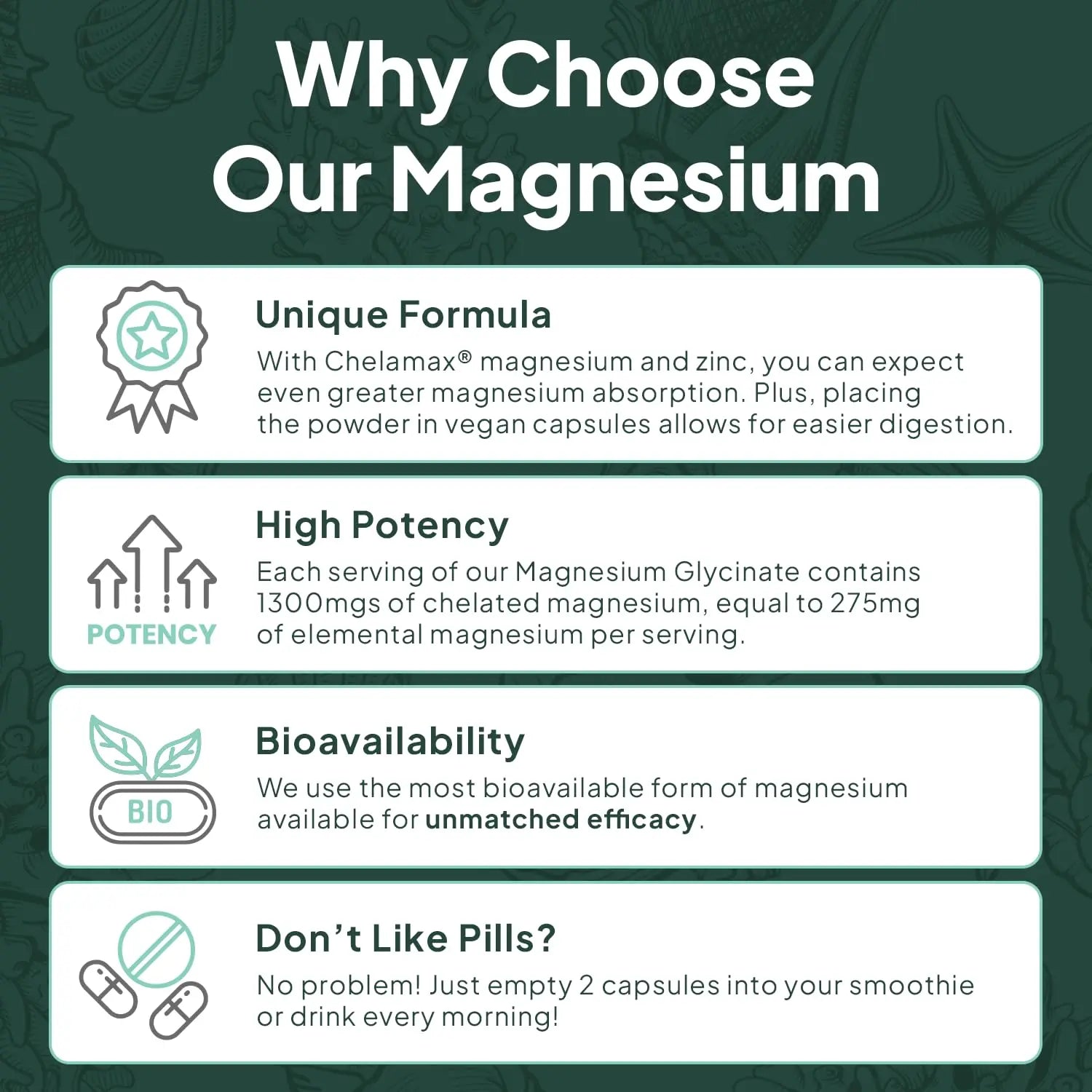 Organics Ocean Pure Magnesium Glycinate with Zinc - Maximum Strength Chelated Magnesium Supplement for Women and Men for Muscle Cramps and Sleep Support - 90 Capsule Organics Ocean buy supplements Au