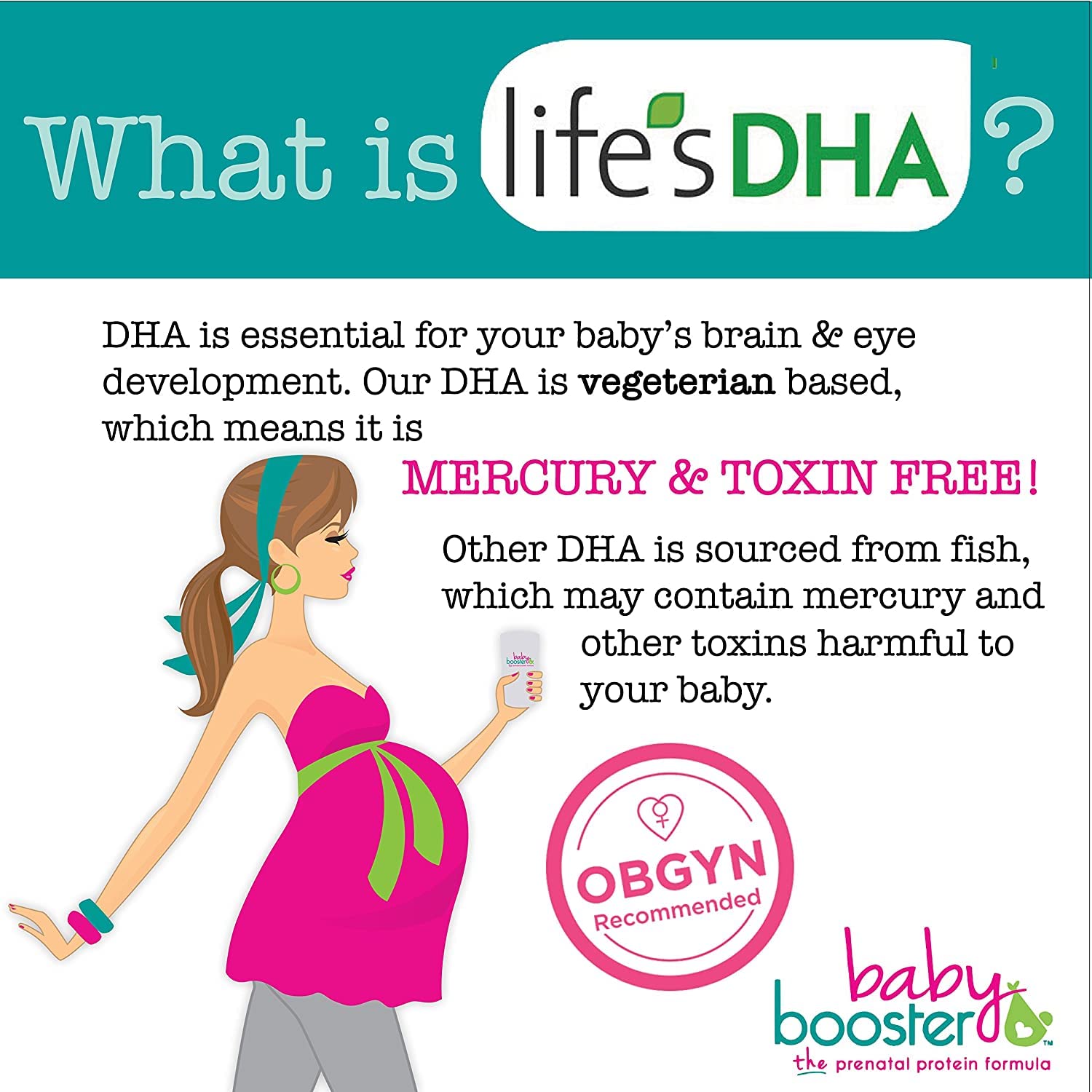 Baby Booster Prenatal Vitamin Supplement Shakes, Kona Mocha and Salted Carmel Baby Booster