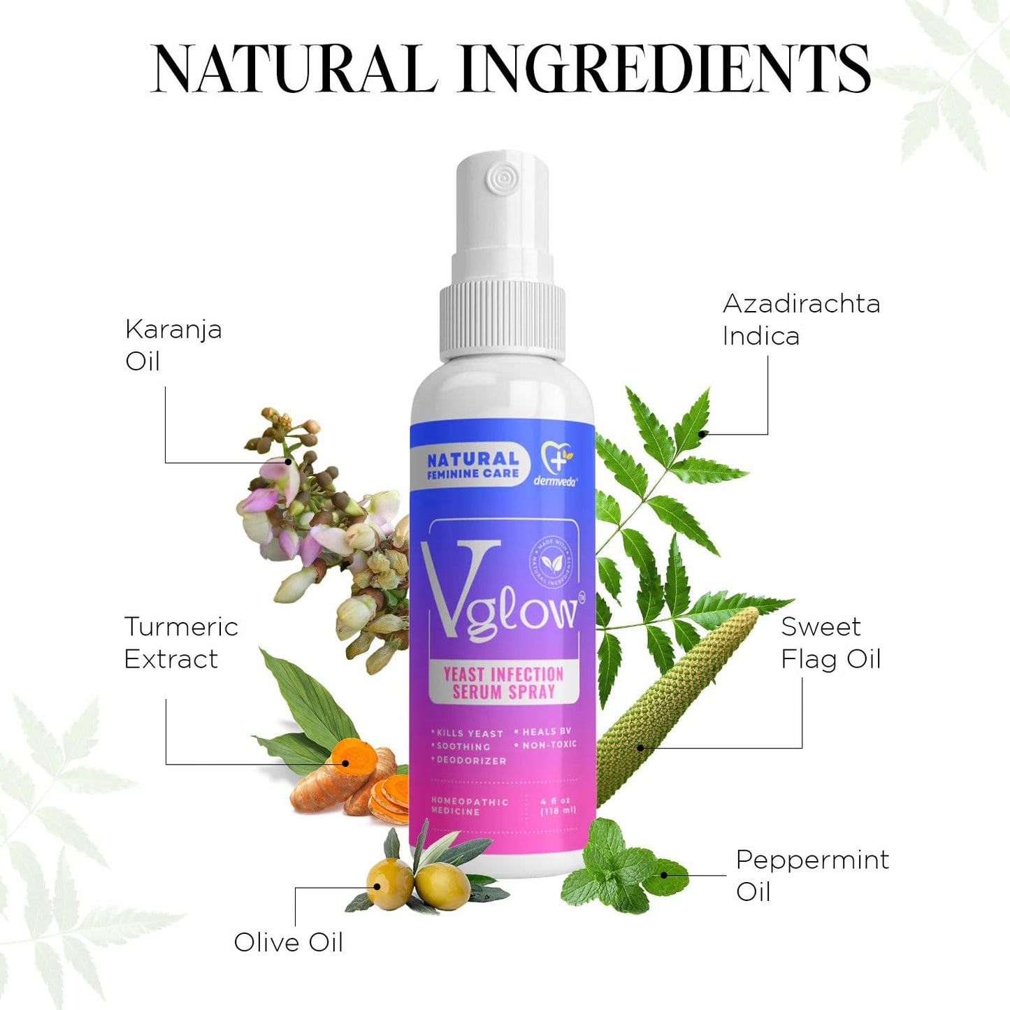 Dermveda Boric Acid BV Relief for Women - Natural Yeast Infection, Odor, Itch Relief Solution DermvedaBuy Supplements Australia
