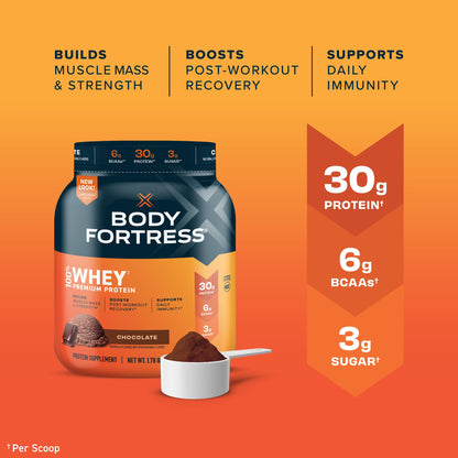 Body Fortress Super Advanced Isolate Protein, Chocolate Protein Powder Supplement Body FortressBuy Supplements Australia