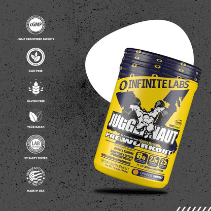 Infinite Labs Juggernaut X Ultimate Punch Pre Workout Supplement with Citrulline, Creatine Infinite Labs