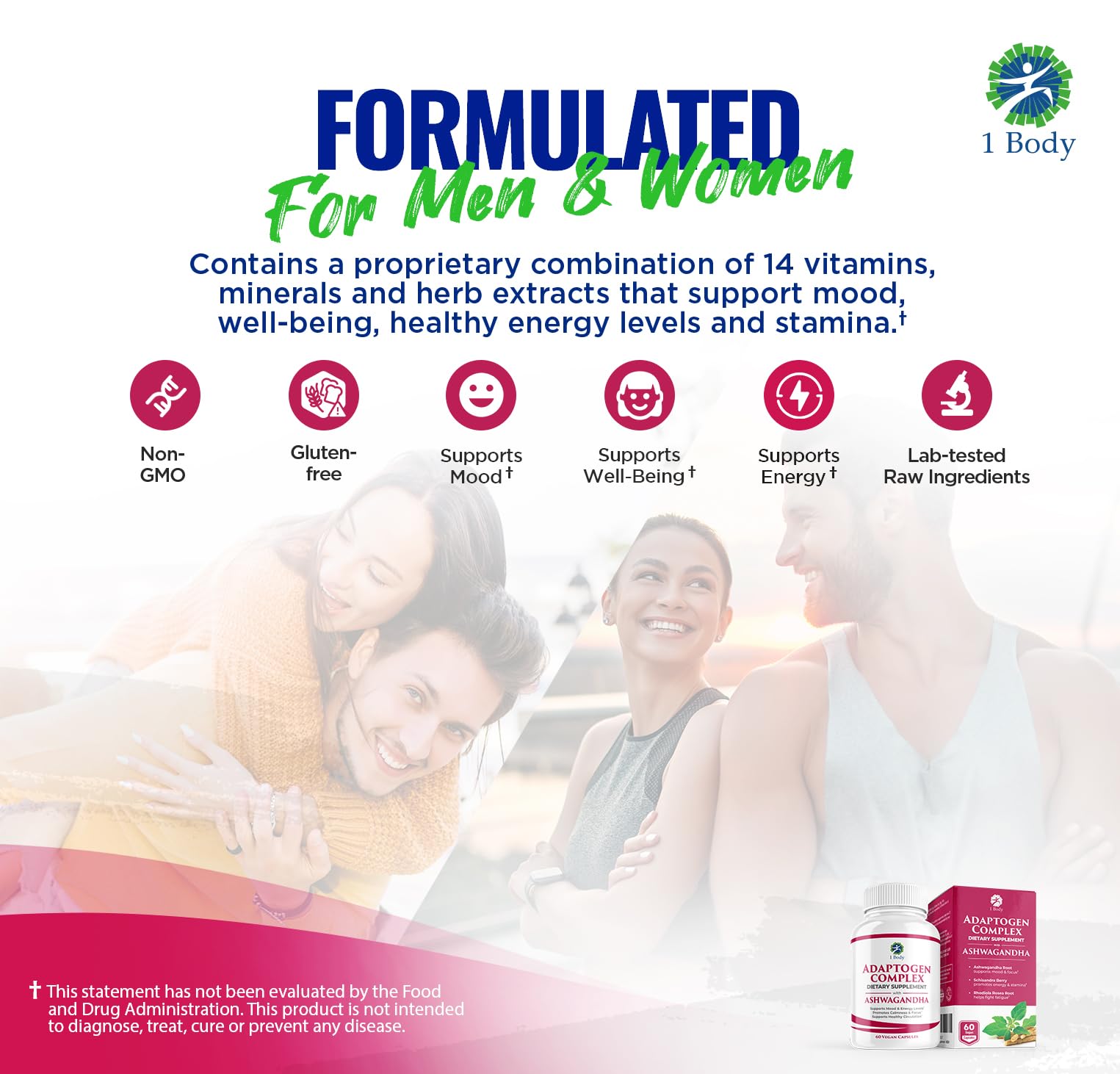 1 Body Adaptogen Complex with Ashwagandha 1 Body