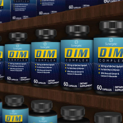 Sunergetic Premium DIM Supplement– 150mg DIM (diindolylmethane), Broccoli Sunergetic