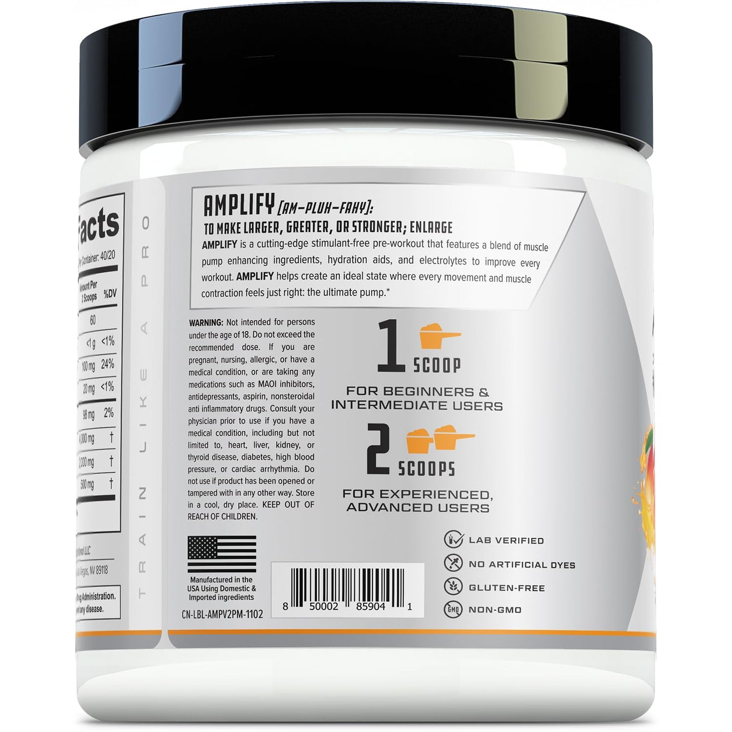 Cutler Nutrition Amplify 2.0 Caffeine Free Pre Workout for Men and Women Stimulant Free Cutler NutritionBuy Supplements Australia
