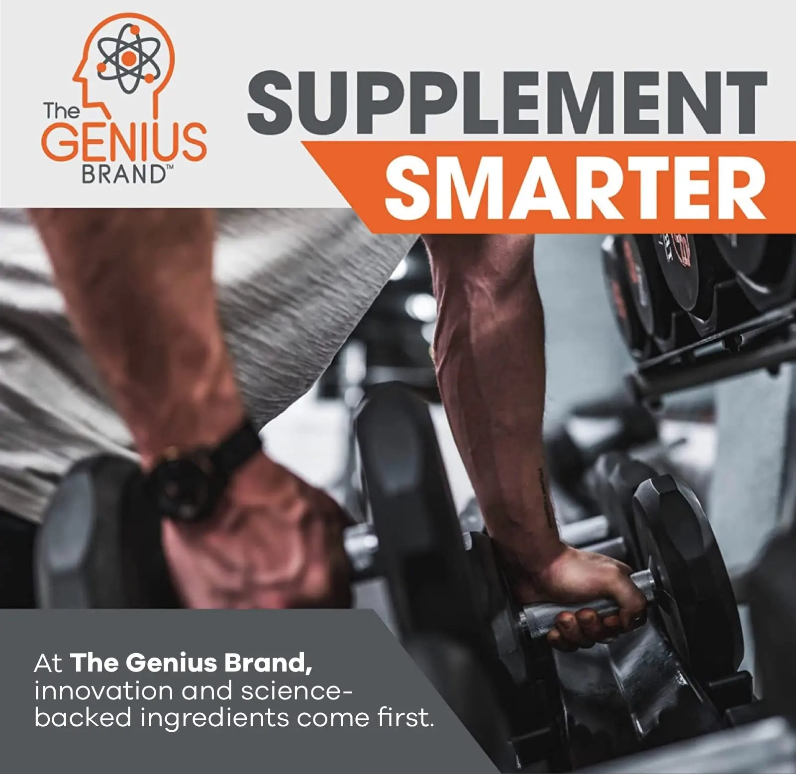 Genius Pre Workout Powder, Sour Cherry, and Genius Micronized Creatine Monohydrate The Genius Brand