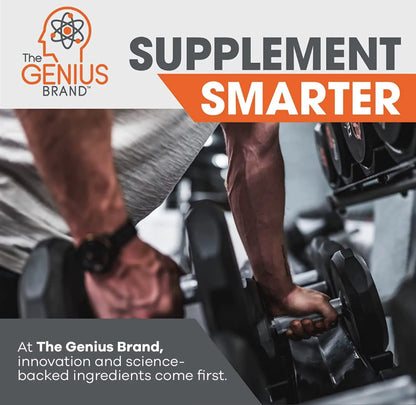Genius Pre Workout Powder, Sour Cherry, and Genius Micronized Creatine Monohydrate The Genius Brand