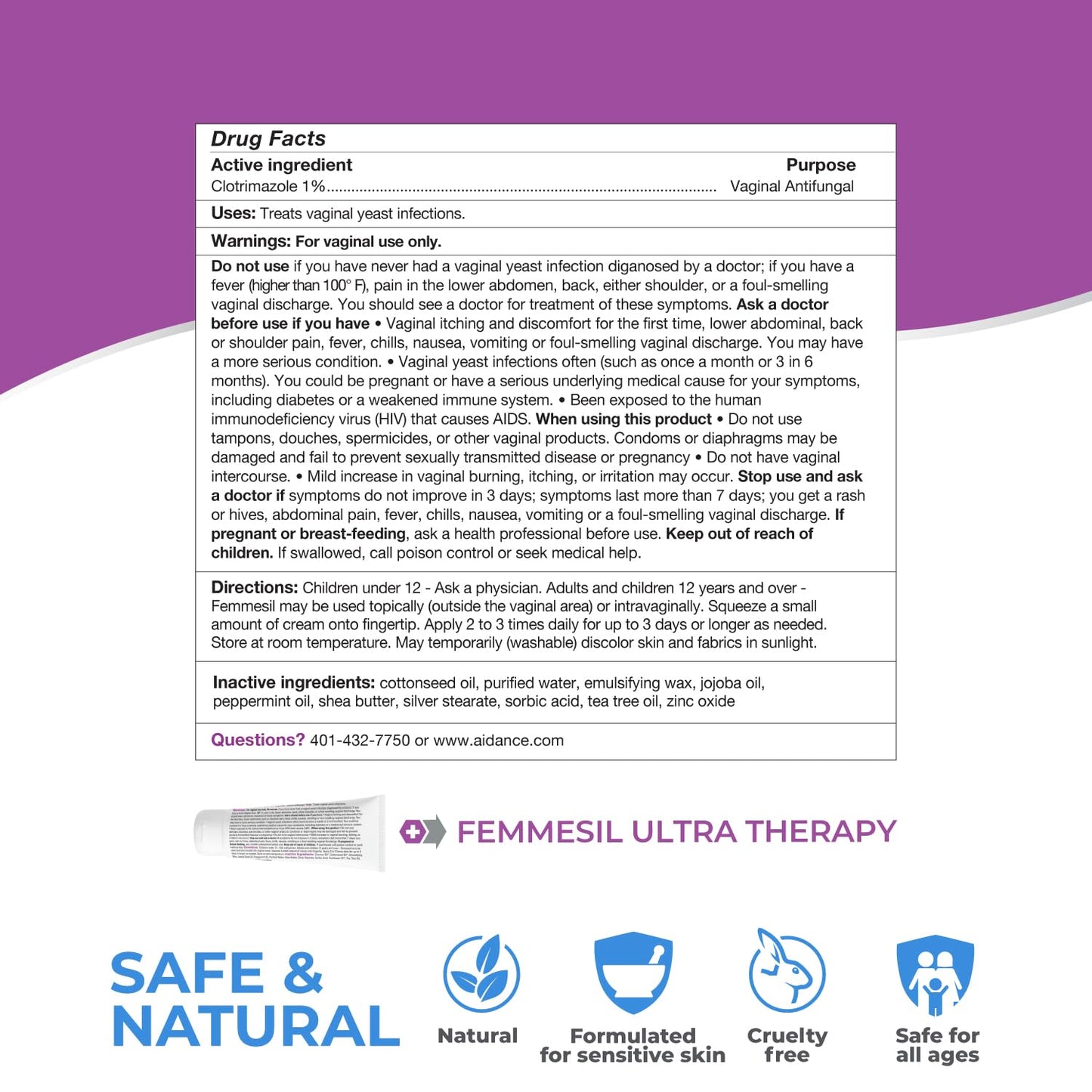 Femmesil Yeast Infection Ointment MAX Strength, Vaginal Yeast Infection Treatment for Women Feminine Care terrasilBuy Supplements Australia