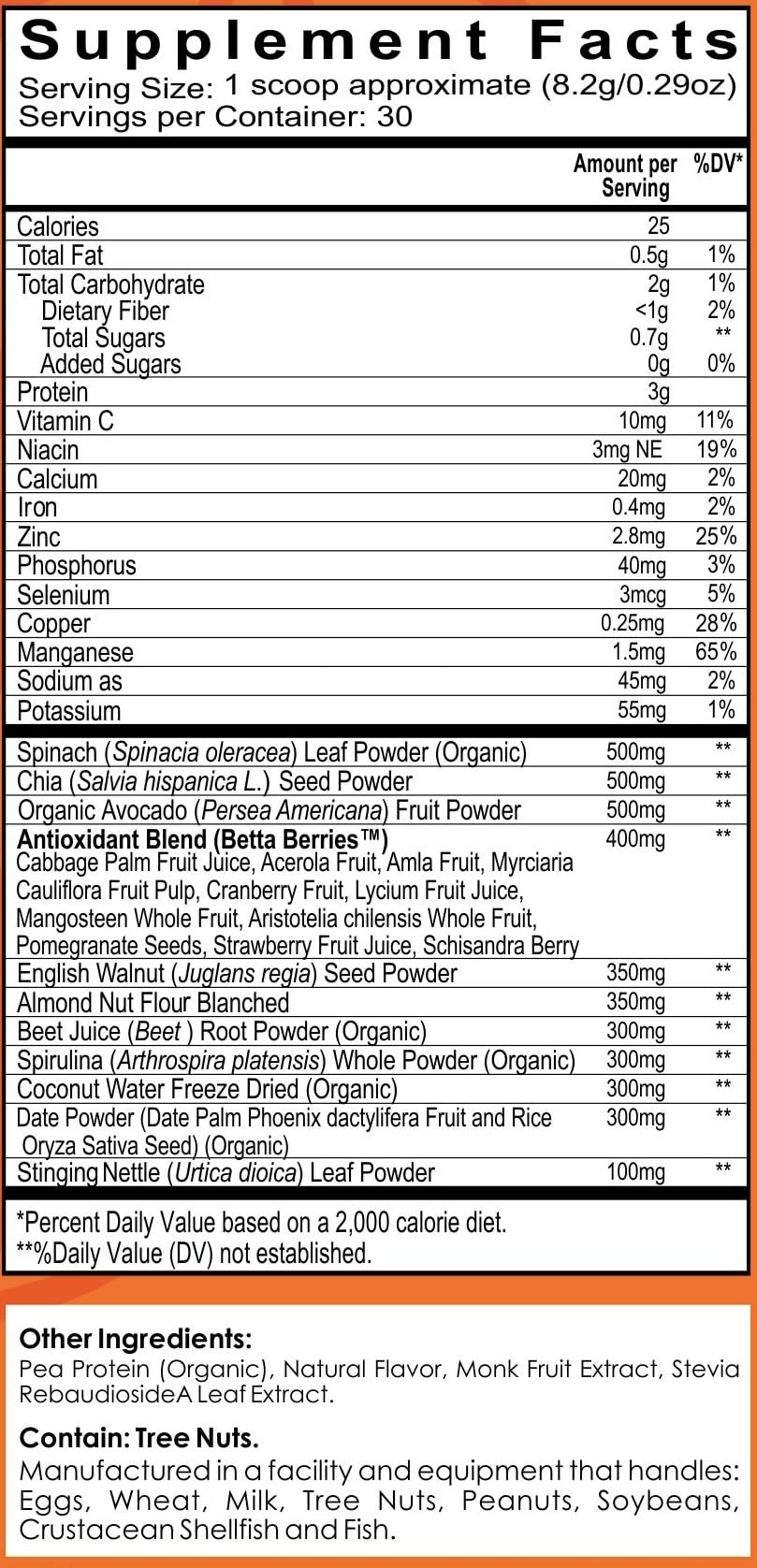 SEEDLYFE Pregnancy Superfood Smoothie Powder | Protein, Veggies, Antioxidants SEEDLYFE