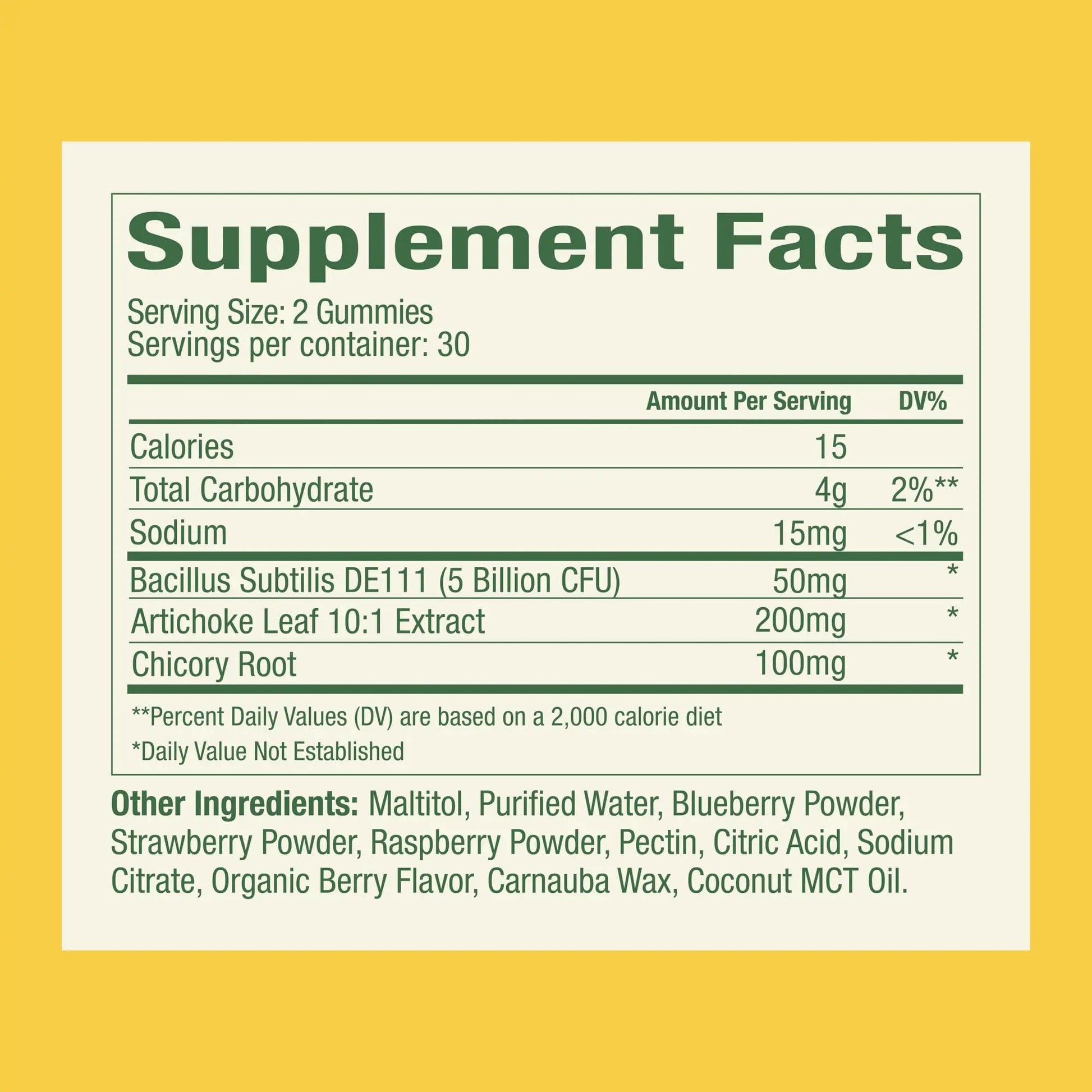 Plant People WonderBiome 2-in-1 Prebiotic + Probiotic Gummies – Zero-Sugar Vegan Digestive Health & Bloating Relief – 5 Billion CFU Bacillus Subtilis DE111 + Artichoke & Chicory – 60 Count Plant PeopleBuy Supplements Australia