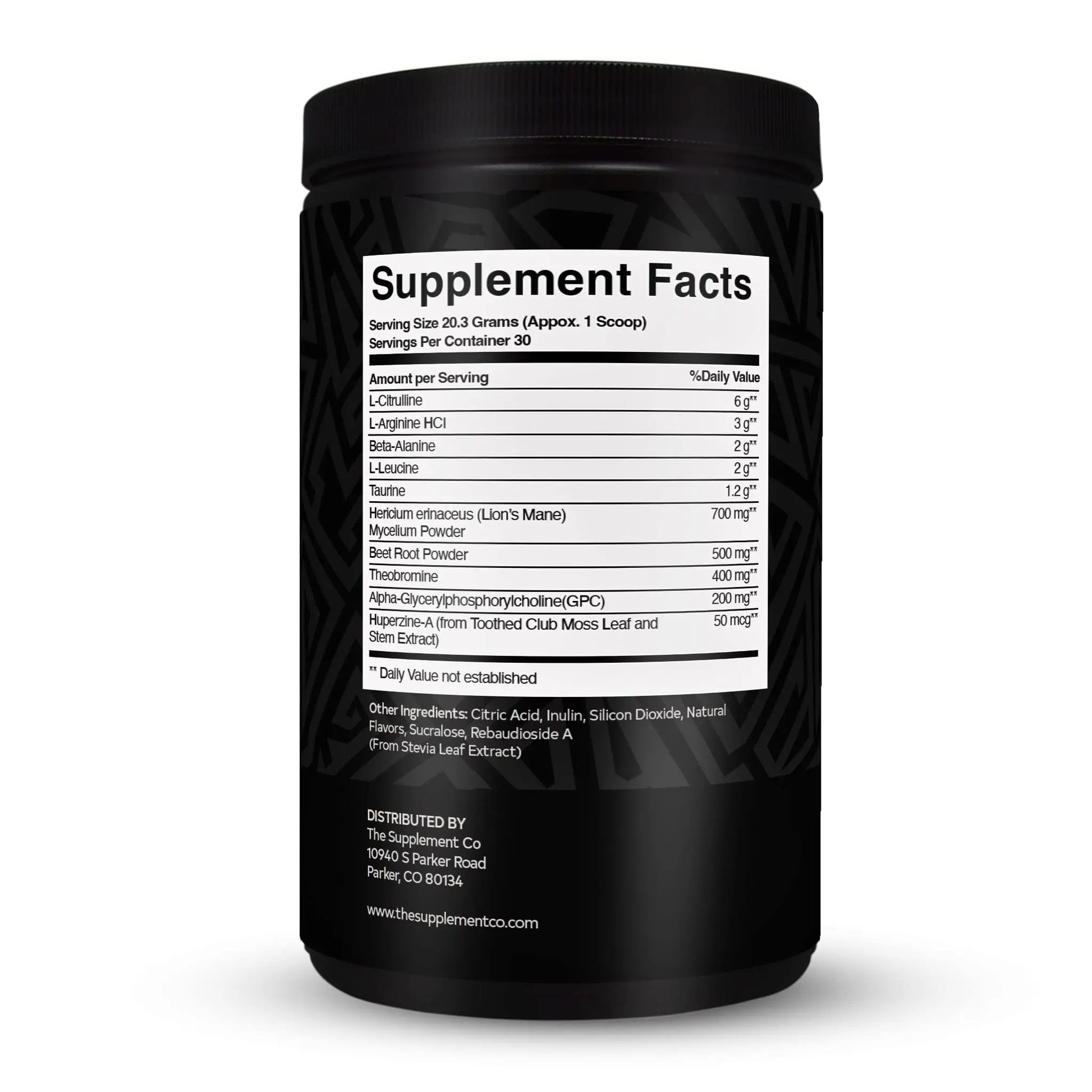The Supplement Co Nocturnal Pre Workout - No Caffeine Night Time Preworkout for Men The Supplement Co