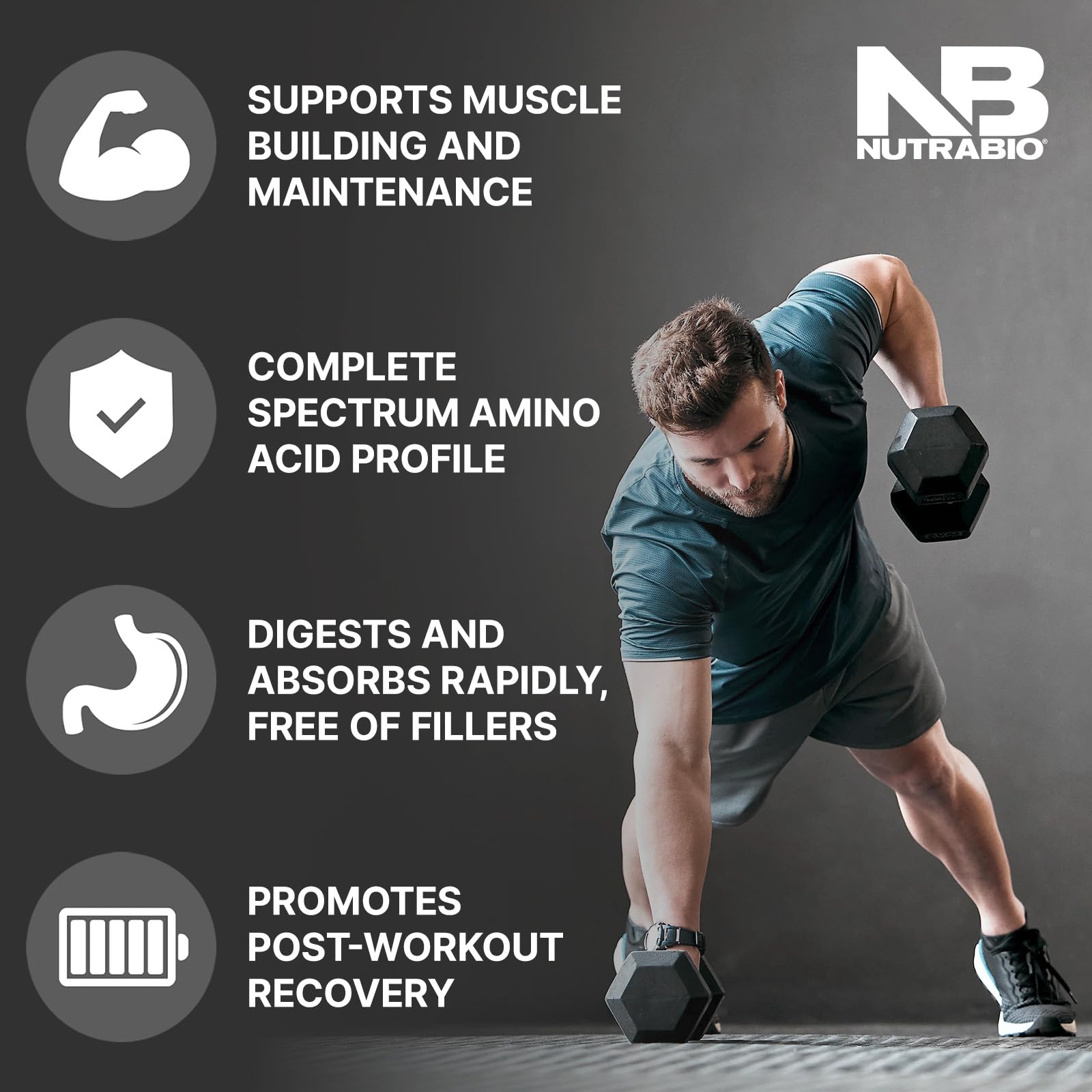 NutraBio Classic Whey Protein Powder- 25G of Protein Per Scoop - Ice Cream Cookie NutraBioBuy Supplements Australia
