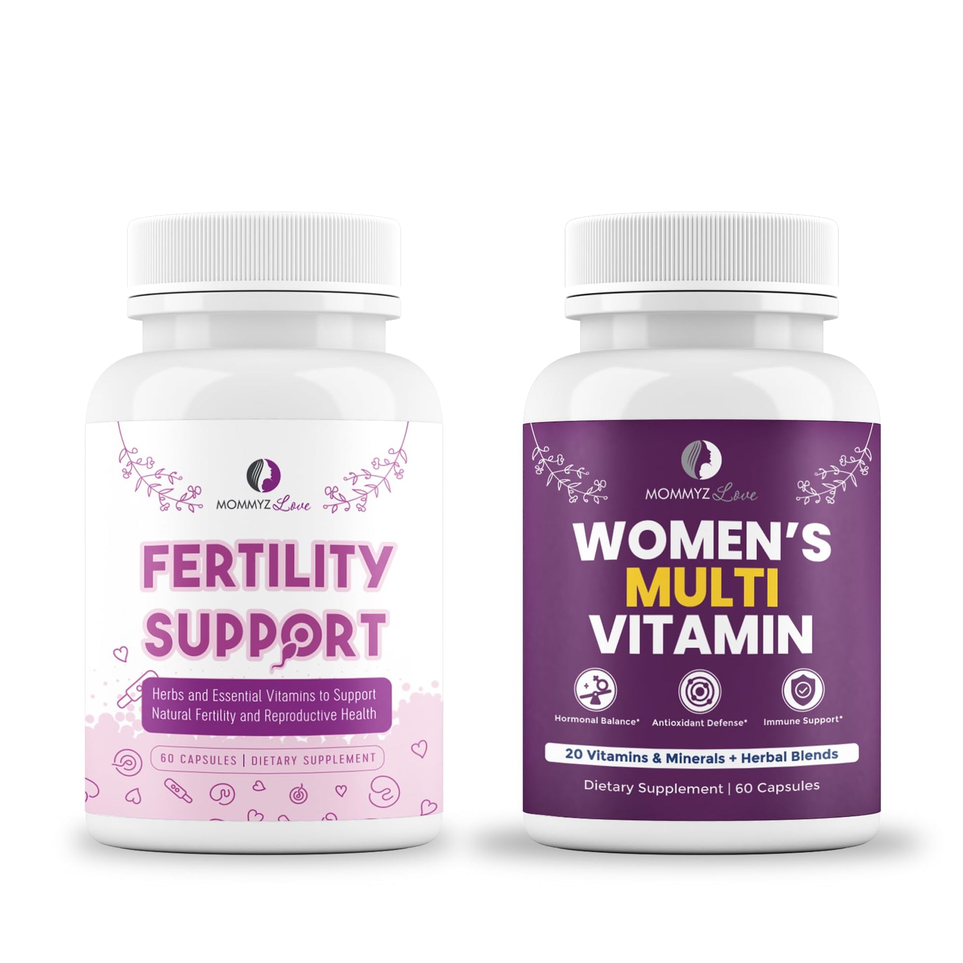 Mommyz Love Womens Multivitamin for Hormonal Balance, Antioxidant Defense, Immune Support Plus Mommyz Love