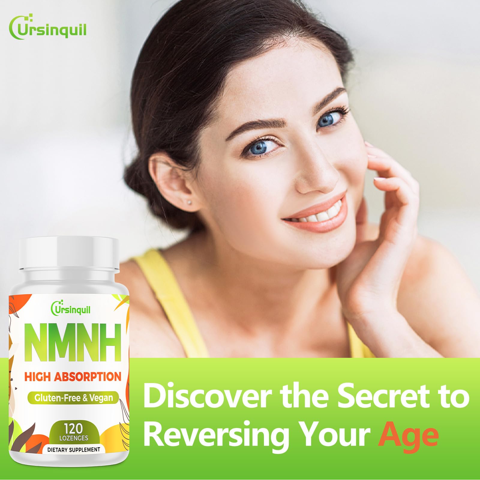 Sublingual NMNH 500mg (Dihydronicotinamide Mononucleotide) (120 Servings, NMNH 500mg per Serving) NAD Supplement to Boost NAD Levels as We Age, for Anti-Aging, Energy, Immunity, Focus - 120 Count UrsinquilBuy Supplements Australia