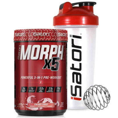 iSatori Morph Xtreme Intense Pre Workout - Bombsicle (20 Servings) Classic Blender Bottle iSatori