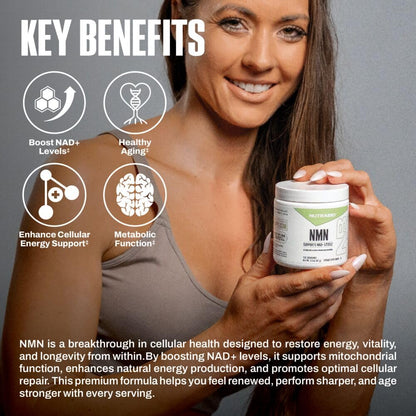 NutraBio NMN - NAD Supplement, Longevity Support, Boost NAD Levels, Increase Cellular Energy, Brain Health, Healthy Aging- 120 Servings NutraBioBuy Supplements Australia