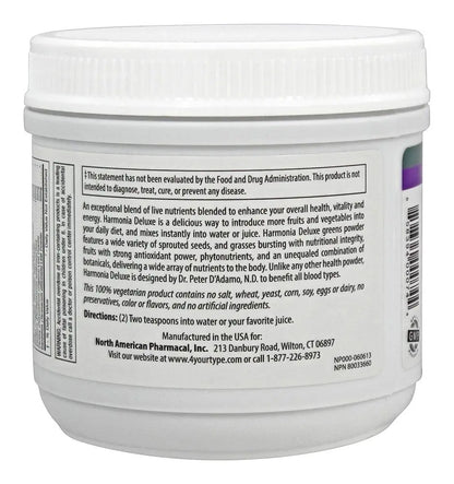 D'Adamo Personalized Nutrition Harmonia Deluxe, 7 Ounce D'Adamo Personalized Nutrition buy supplements Au