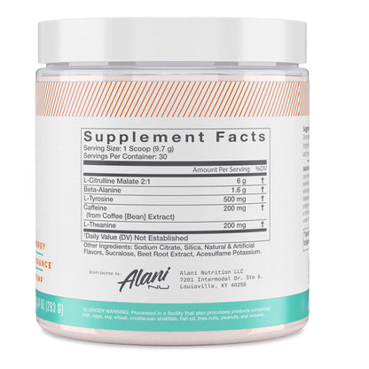 Alani Nu Pre Workout Powder | Amino Energy Boost | Endurance Supple