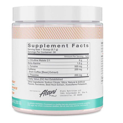 Alani Nu Rainbow Candy Pre Workout and BCAA Hawaiian Shaved Ice Post Workout Powder Alani Nu