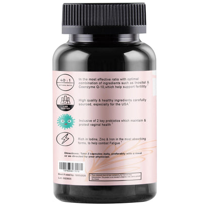 AGNOSITOL: Prenatal Vitamin, Vaginal Probiotic, Fertility Support, Ovulation & PCOS Support APOTHEKE