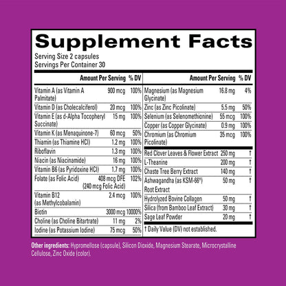 Hyland's Naturals Rock On Menopause + Youthful Skin Care Multivitamin for Women Hyland's