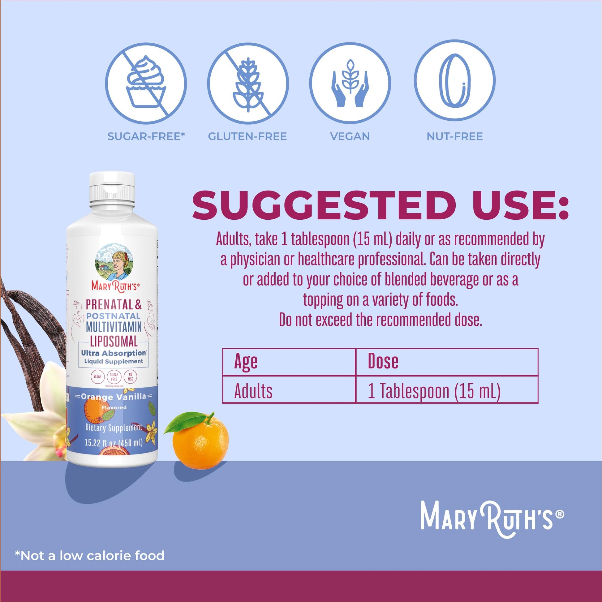 MaryRuth Organics Prenatal & Postnatal Multivitamin for Women | Sugar Free | Formulated for Pre-Conception, Pregnancy & Nursing | Prenatal Vitamins | Vegan | Non-GMO | Gluten Free | 30 Servings MARYRUTH'SBuy Supplements Australia