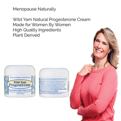 Progesterone Cream - Bioidentical Balance Formula for Peri Menopausal Women sourced Wise Essentials