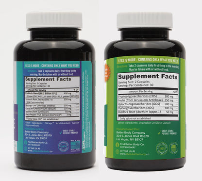 Better Body Co. Slim Gut Bundle | Prebiotics and Probiotics for Women - Bloating Relief Better Body Co.Buy Supplements Australia