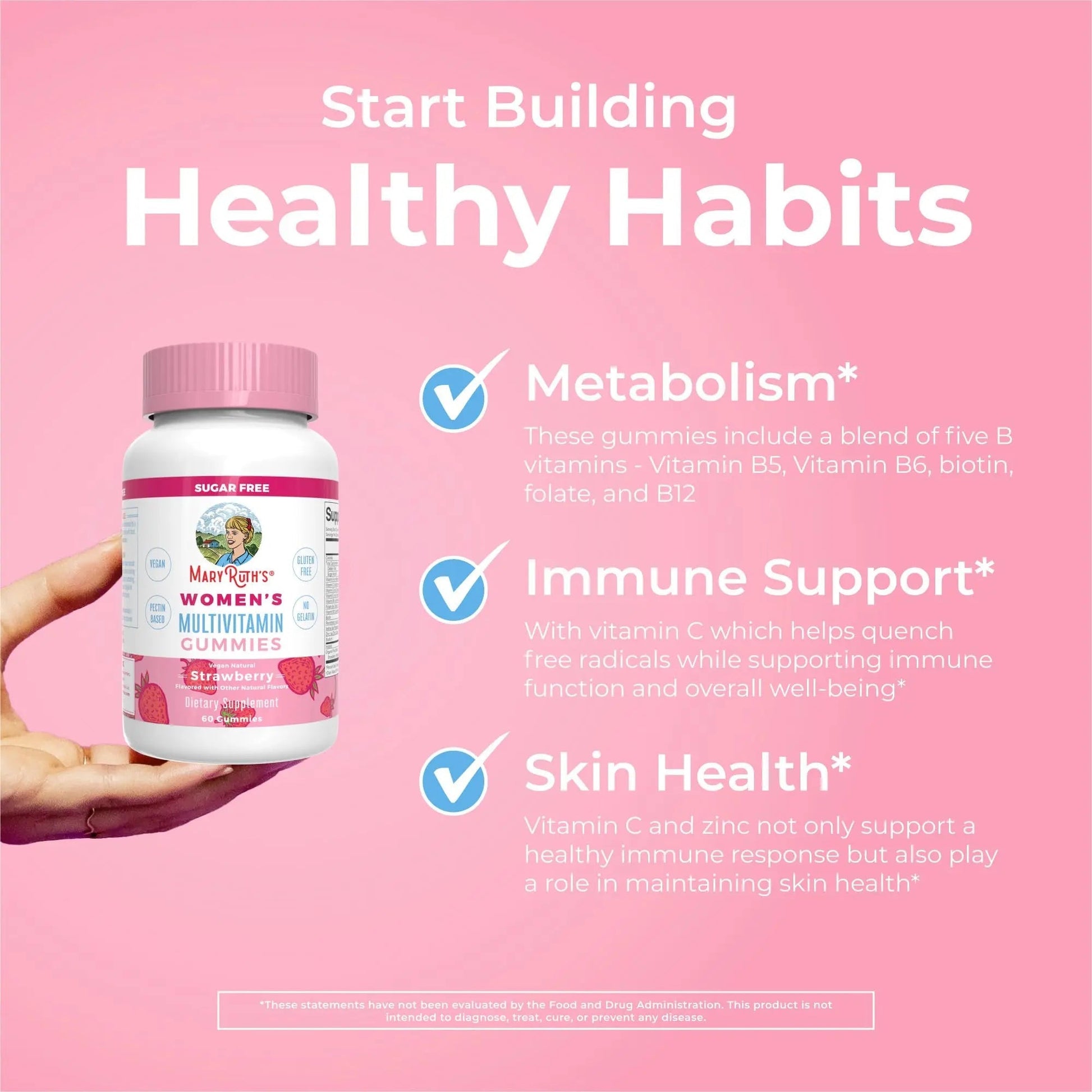 MaryRuth's Multivitamin Gummies for Women (Strawberry) & Liquid Nighttime Multimineral (Coconut, 32oz) | Clean Label Project Verified MARYRUTH'SBuy Supplements Australia