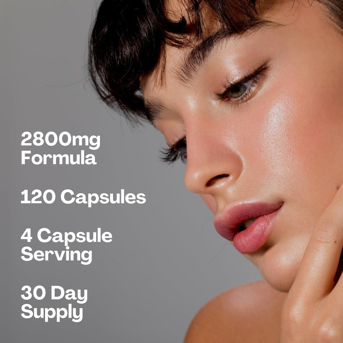 2800mg Marine Collagen Capsules – Highest Strength Type 1 Hydrolysed Collagen with Hyaluronic Acid and Vitamin C Miracle Greens